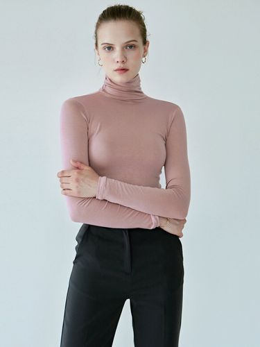 SLIM TURTLENECK TOP_INDI PINK - NICK&NICOLE - Modalova