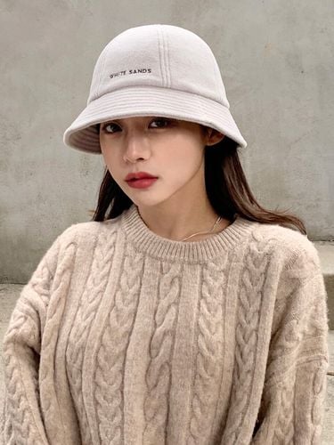 Micro Polarfleece Bucket Hat - WHITE SANDS - Modalova