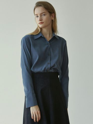 Suede Shirt_Navy Blue - YAN13 - Modalova