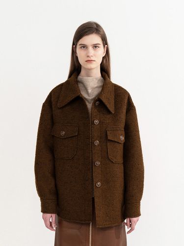 Fancy Wool Bonding Coat - AVA MOLLI - Modalova