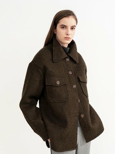 Fancy Wool Bonding Coat - AVA MOLLI - Modalova