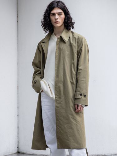 Premium Cotton Loose Fit Mac Coat - AFTERGLOW - Modalova