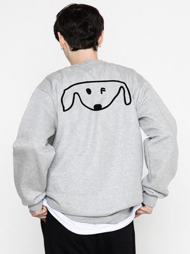 Back Drawing Dog Sweatshirt_Gray - GRAVER - Modalova