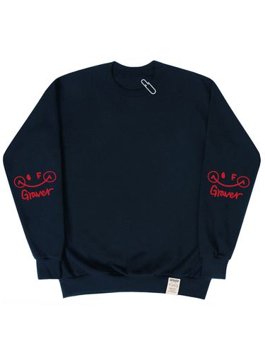 Elbow Dimple Logo Smile Sweatshirt - GRAVER - Modalova