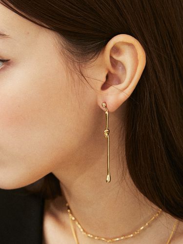 Noeud Crop Earring J No 12 Gold - Le masque - Modalova