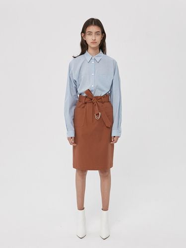 COTTON BELTED SKIRT - jain song - Modalova