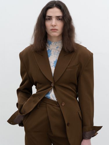 String detailed oversized jacket - BISCUITSHOP - Modalova