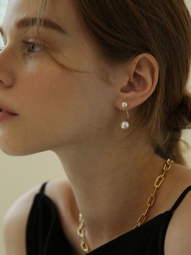 Pearl Drop Earring E023 - LAZYDAWN - Modalova