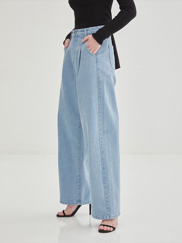 PINTUCKED WIDE DENIM_REAL BLUE - ONNE - Modalova