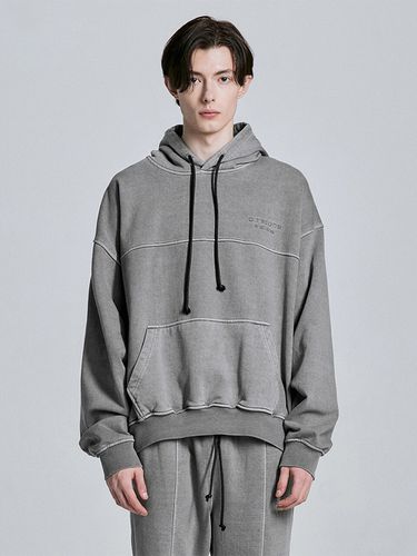 Washed Hoodie_Grey - D.PRIQUE - Modalova