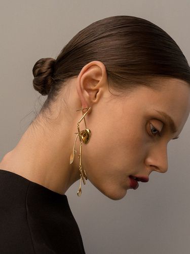 Gold Mobile Earrings - 1064STUDIO - Modalova