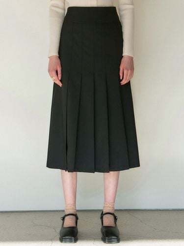 High-waist Pleats Skirt_Black - NICK&NICOLE - Modalova