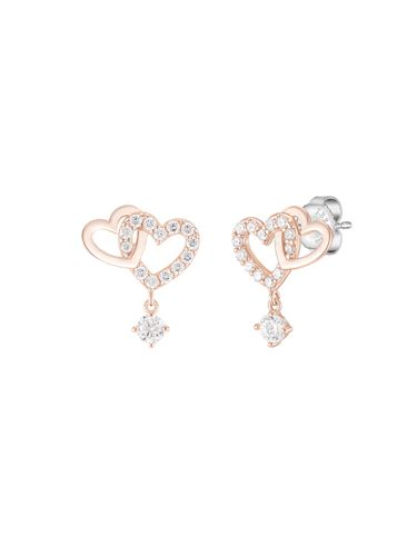 Double Heart Earring (JJLJEQ1BS308SR000) - J.ESTINA - Modalova