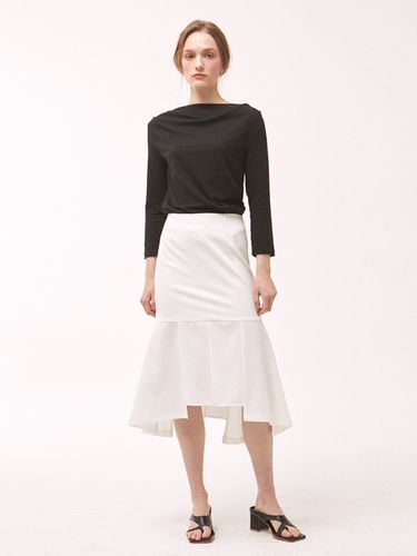 Slit Mermaid Skirt - White - NONLOCAL - Modalova