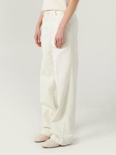 Wide Denim Pants_Cream - SPERONE - Modalova