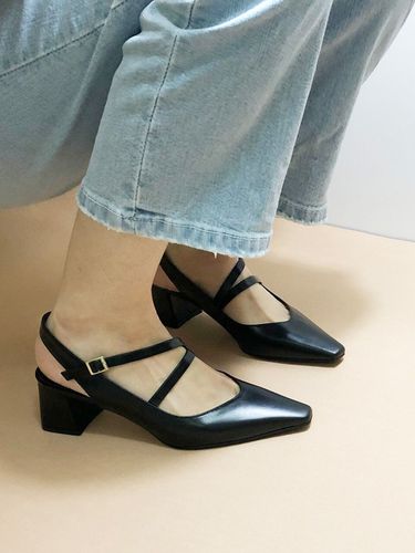 Long Strap Slingback_Black - IGINOA - Modalova