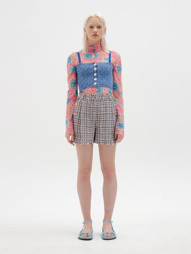 STAR Tweed Shorts (Blue Multi) - EENK - Modalova