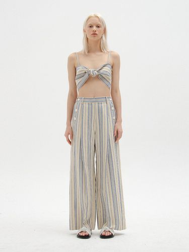 SAVONE Stripe Wide Pants - EENK - Modalova