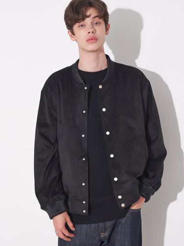 Premium Suede Blouson Black - V2 - Modalova