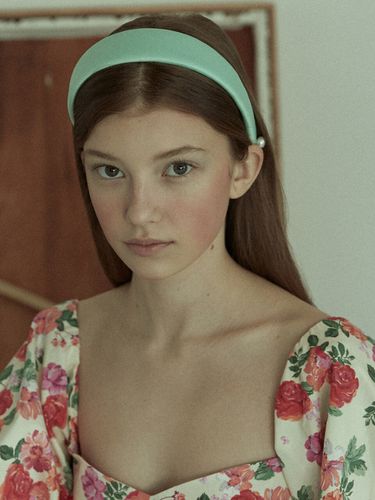 Mint Green Satin Headband - Elizabeth Moments - Modalova