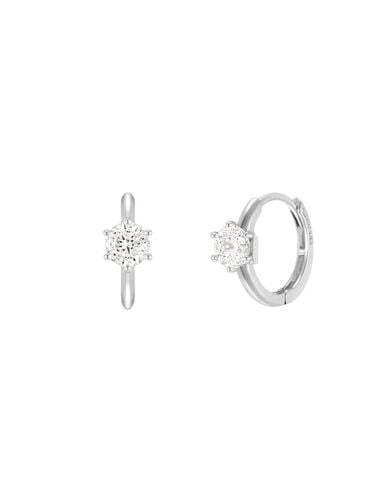 Mariebel Whitemond 14K Earring (JJMBEQ1BS505W4000) - J.ESTINA - Modalova