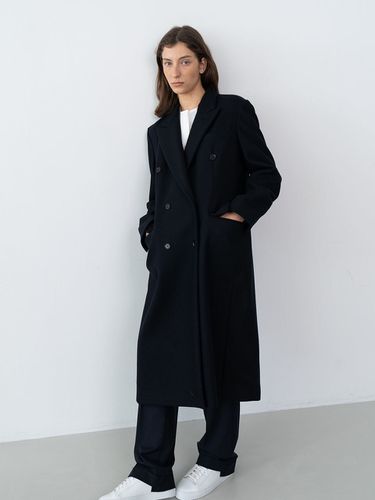 Double Breasted Long Coat () - JWL - Modalova