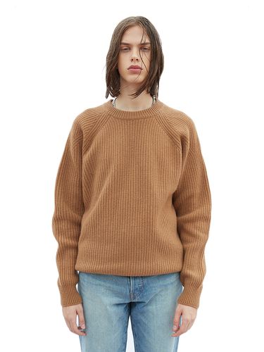 Round Neck Heavy Wool Knit Sweater - SAVAGE - Modalova