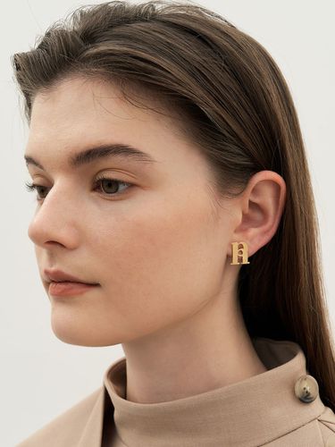 Logo Pendant Earrings (Gold) - Et demain - Modalova