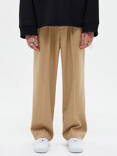 Super Wide Slacks Beige - add - Modalova