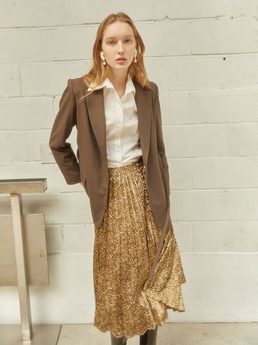 Belted Blazer_Brown - LETQSTUDIO - Modalova