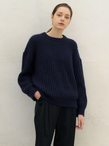 Mohair Loose Fit Knit Sweater - BLUV - Modalova