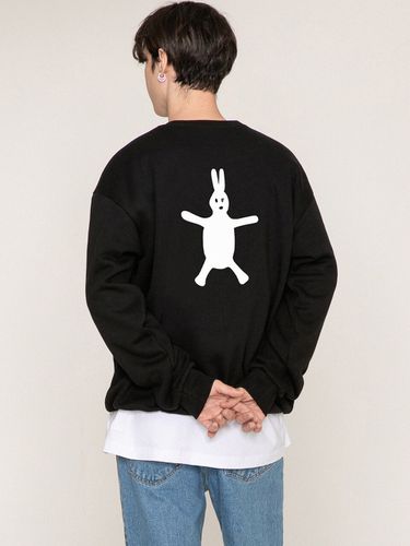 White Graphic Sweatshirt Black - GRAVER - Modalova