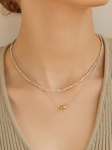 Silver925]Concise Oval Necklace - ROAJU - Modalova