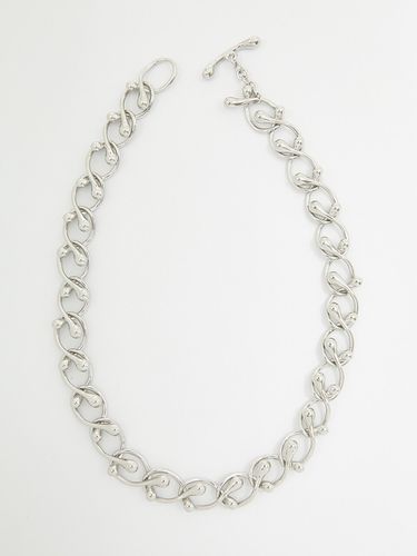 Tear Drop Chain Necklace_Silver - viollina - Modalova