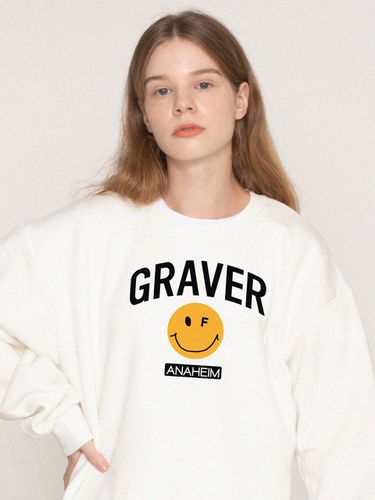 Arch Logo Dot Smile Sweatshirt - GRAVER - Modalova