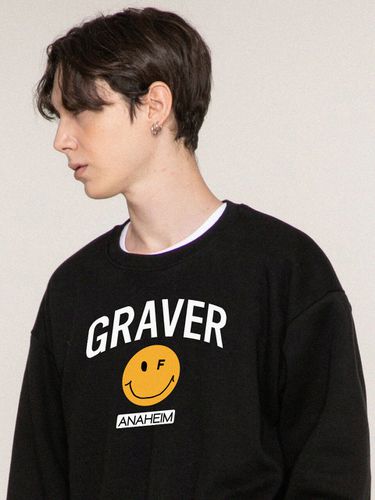 Arch Logo Dot Smile Sweatshirts 5Color - GRAVER - Modalova