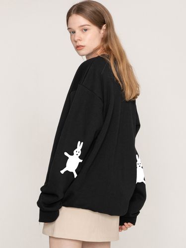 Elbow White Clip Sweatshirt Black - GRAVER - Modalova