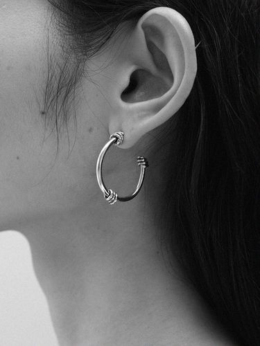 Rope Hoop Earring-Large - BRILLPIECE - Modalova