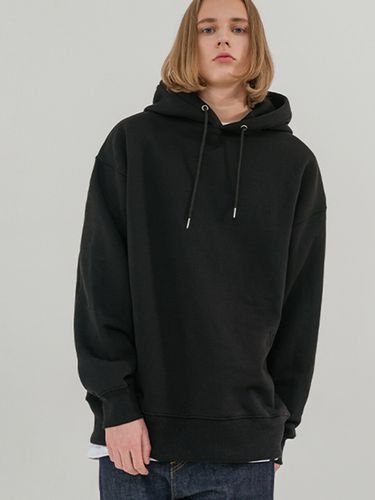 Heavy Weight Long Hoodie Black - V2 - Modalova