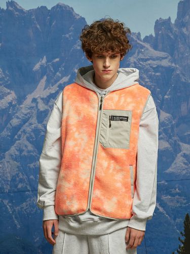 Pigment Fleece Zip-up Vest_Orange - BALANT - Modalova