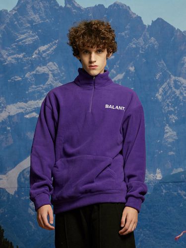 Hope And Passion Half Zip Pullover_Purple - BALANT - Modalova