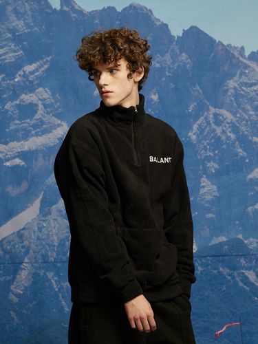 Hope And Passion Half Zip Pullover_Black - BALANT - Modalova