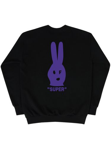 Purple Face Clip Sweatshirt Black - GRAVER - Modalova