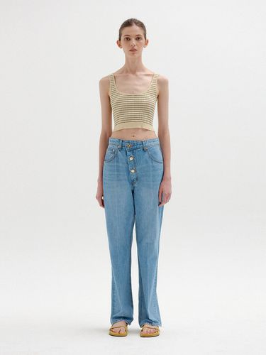 SENEVA Asymmetric Front Denim Pants () - EENK - Modalova