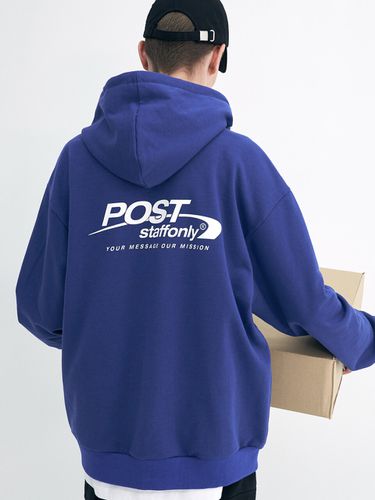 Post Zip-up Hoodie_Blue - STAFFONLY - Modalova