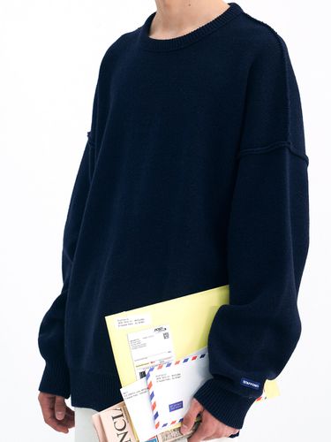 Steady Reverse Knit_Navy - STAFFONLY - Modalova