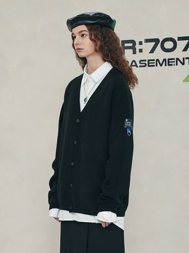 Side Point Label Cardigan_Black - ROLAROLA - Modalova