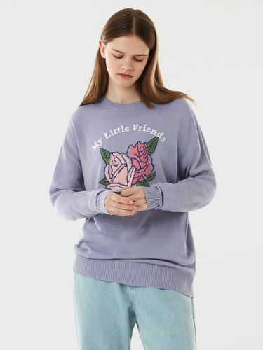 Rose Knit Pullover_Lavender - ROLAROLA - Modalova