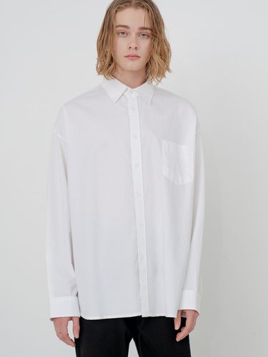 Oversized Washed Oxford Shirt White - V2 - Modalova