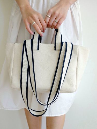 Mini Two-tone Strap Tote Bag - unfold - Modalova